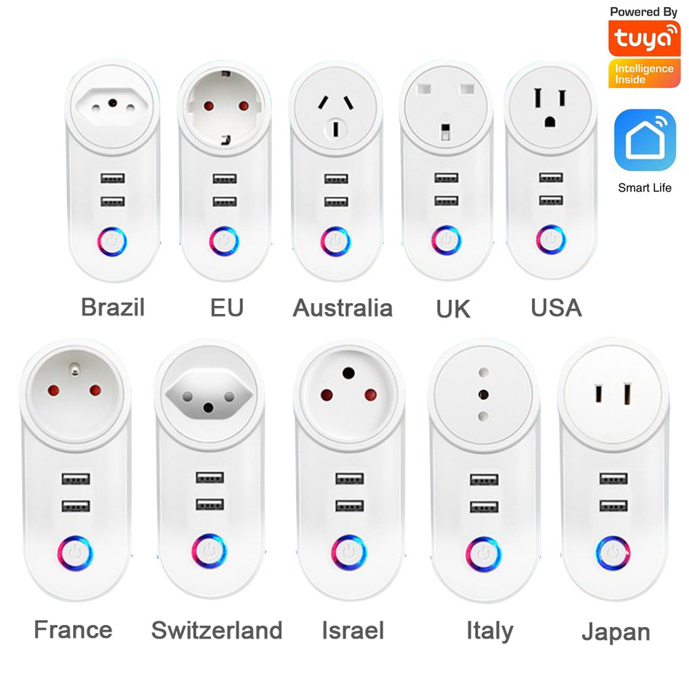 Smart Home Energy App - 1 buah colokan daya WIFI 2.4G,