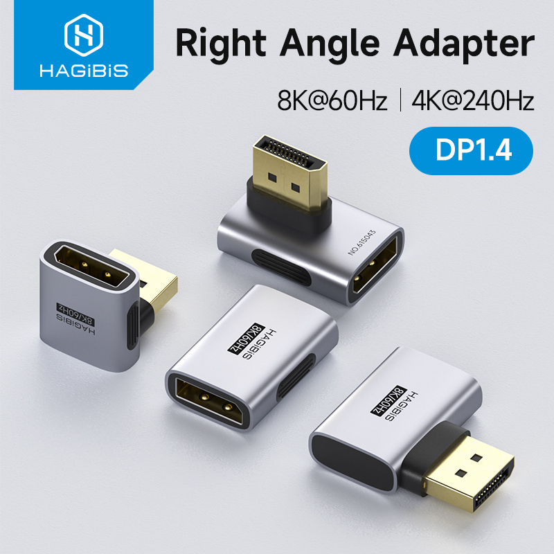 Smart Home Tablet - Hagibis Adaptor DisplayPort Sudut Kanan 90