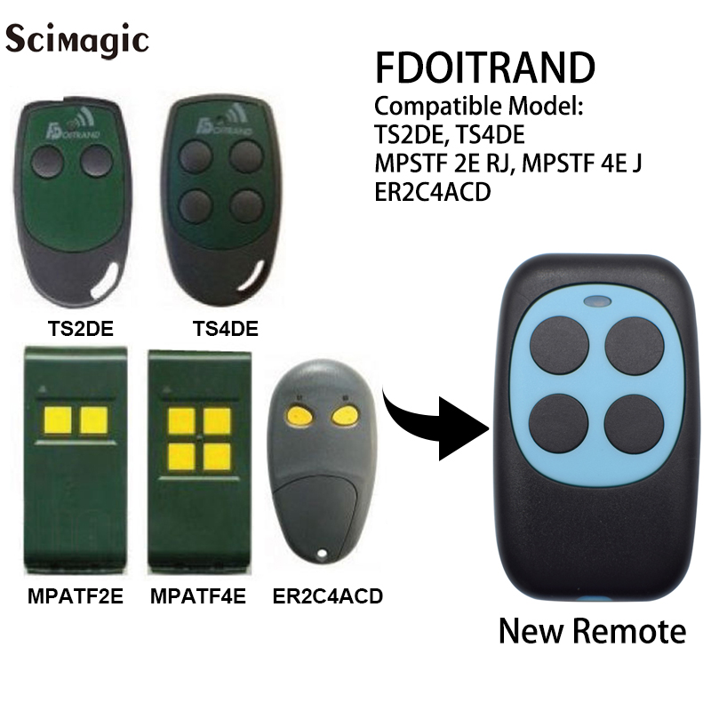 Smart Garage Door Opener - Fdoitrand Kompatibel Remote Control 433M Hz