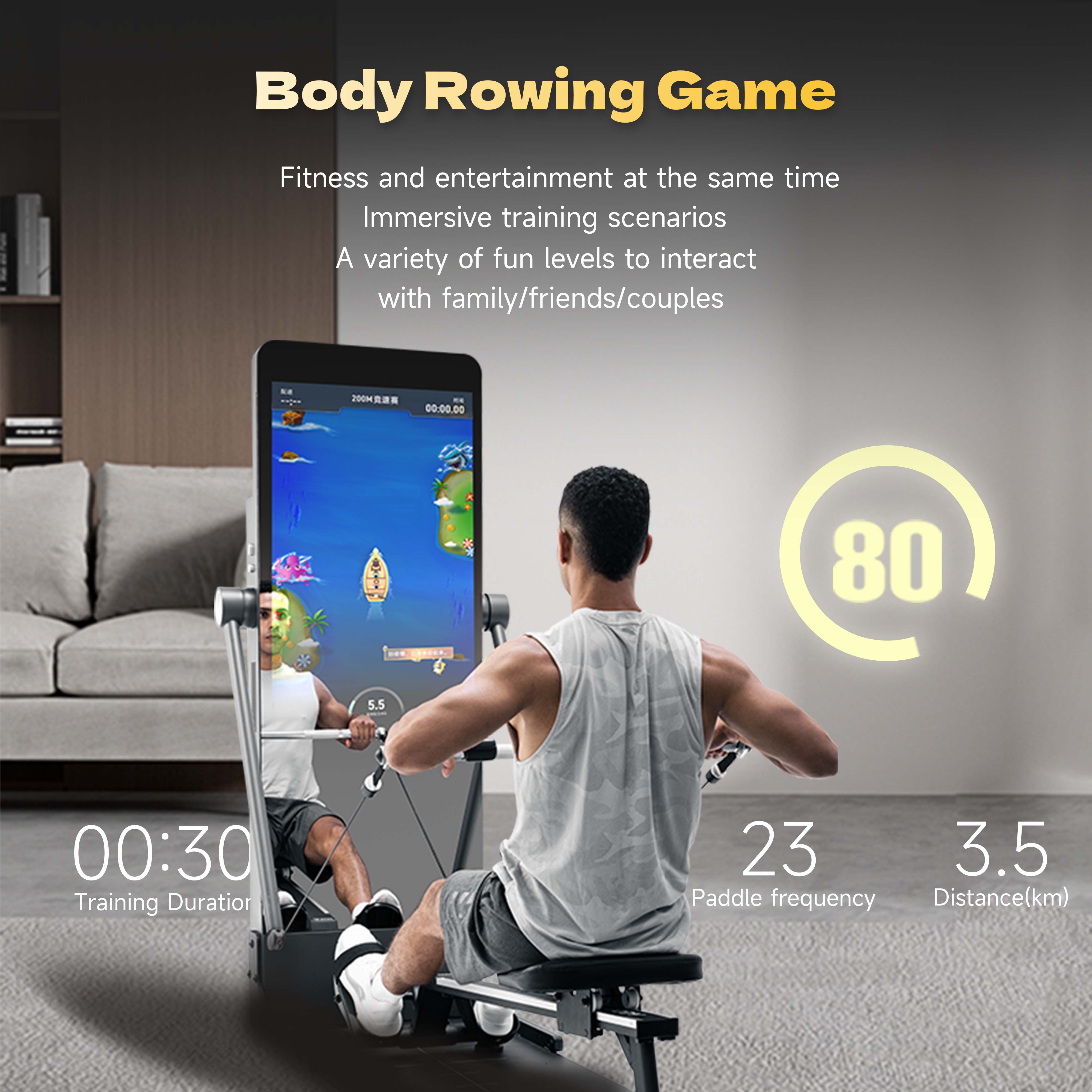 Smart Home Gym Mirror - Cermin Gym Pintar untuk Rumah, Cermin