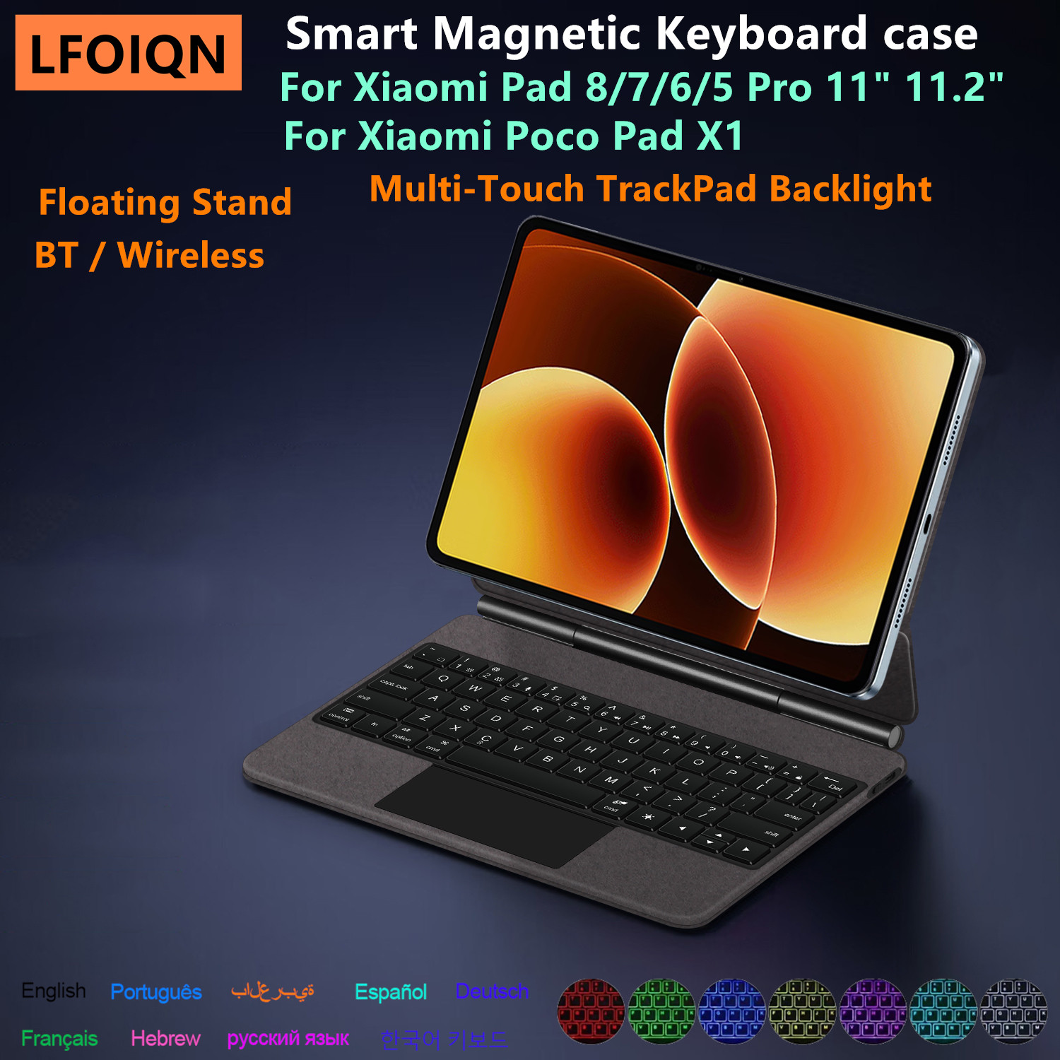 Smart Home Tablet - LFOIQN Magic Keyboard untuk Xiaomi Poco