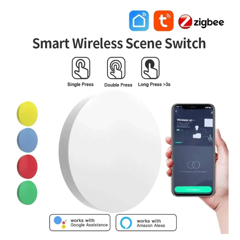 Tuya ZigBee Tombol Nirkabel Pi - Smart Home Google Assistant ulasan dan harga