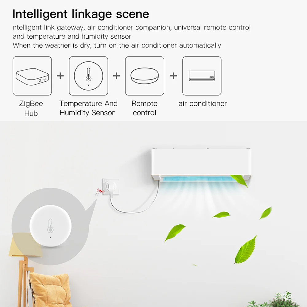 Zigbee Tuya Sensor suhu dan ke - Smart Home Automation System ulasan dan harga