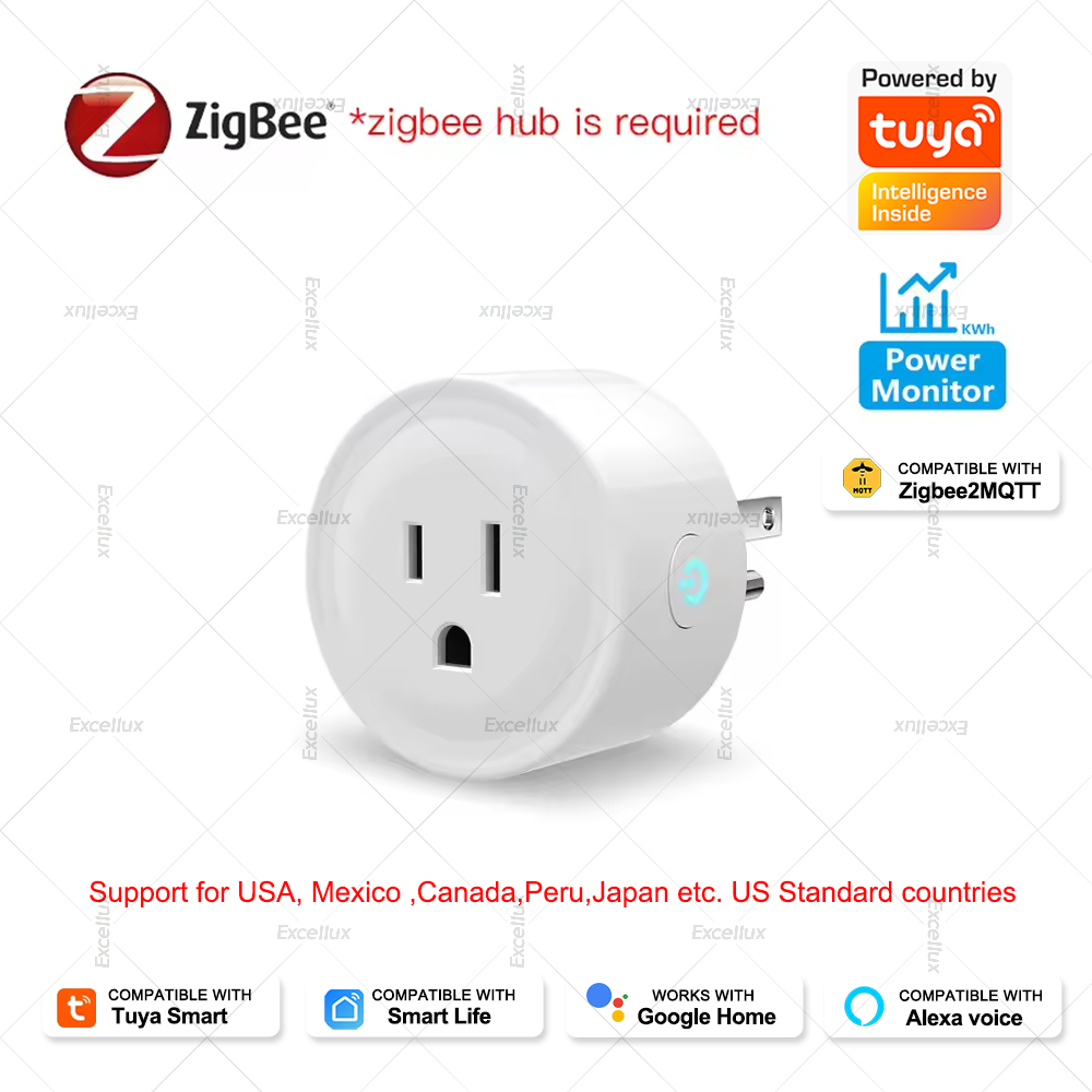 Tuya 16A Smart Plug Zigbee Soc - Smart Home Japan ulasan dan harga