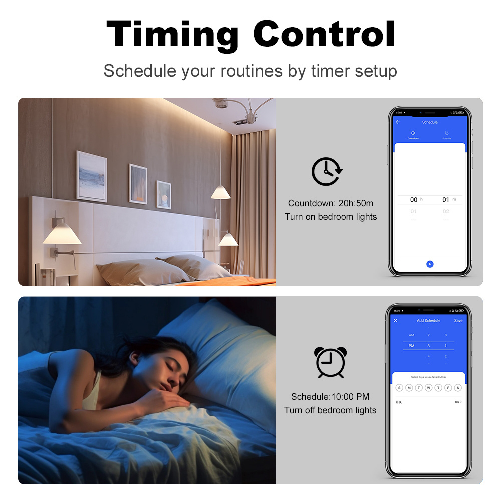 Sakelar Zigbee Pintar Manhot T - Smart Home Google Assistant ulasan dan harga