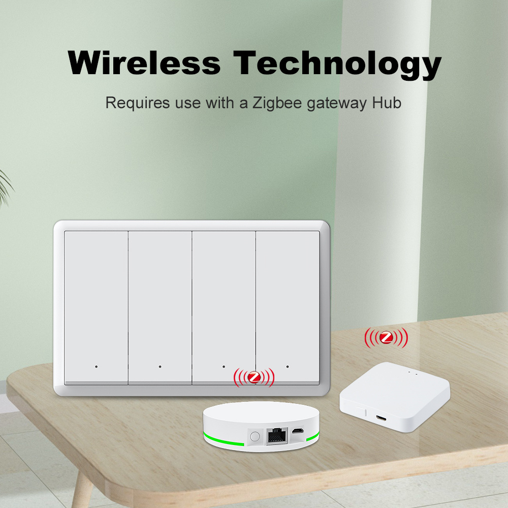 Sakelar Zigbee Pintar Manhot T - Smart Home Google Assistant ulasan dan harga