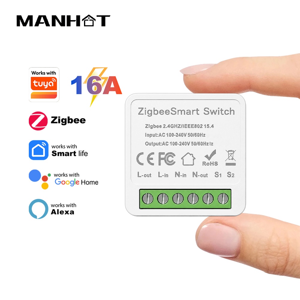 Modul Sakelar Manhot ZigBee 3. - Tuya Smart Switch ulasan dan harga