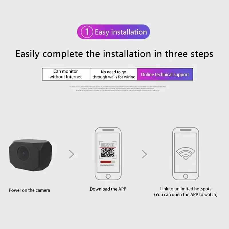 Kamera Keamanan WiFi 4K HD unt - Smart Home Internet ulasan dan harga