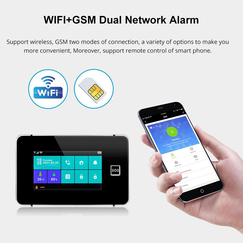 KERUI G60B Sistem Alarm WIFI G - Home Automation Kit ulasan dan harga