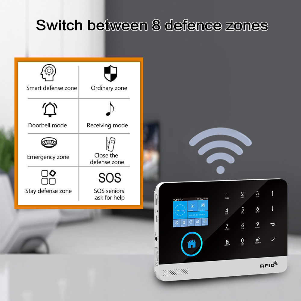 Sistem Alarm Rumah Nirkabel Wi - Home Automation Kit ulasan dan harga