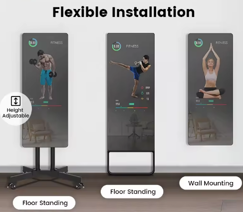 Cermin Pelatih Pribadi dengan  - Smart Home Gym Mirror ulasan dan harga