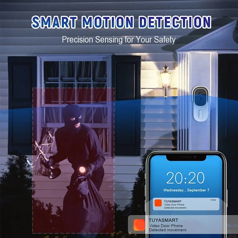 Tuya Bel Pintu Video Pintar In - Smart Home Video ulasan dan harga