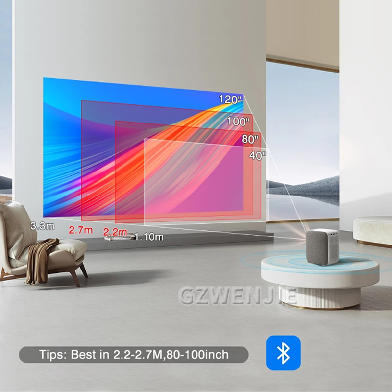 H6 Proyektor Mini LED 1080P Fu - Smart Home Video ulasan dan harga