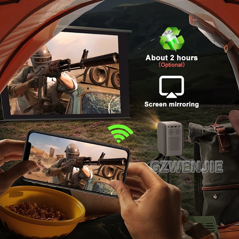 H6 Proyektor Mini LED 1080P Fu - Smart Home Video ulasan dan harga