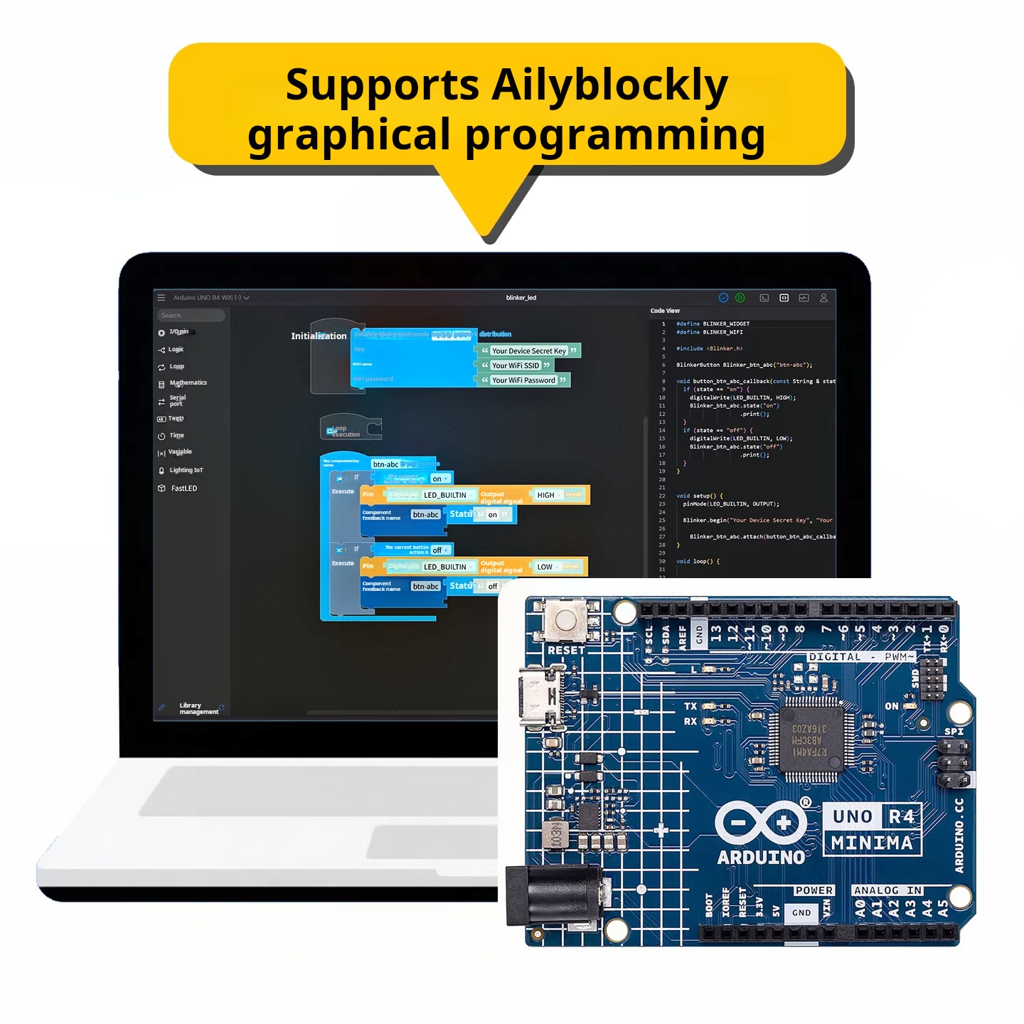 Arduino UNO R4 WiFi ABX00087 P - Smart Home Arduino Uno ulasan dan harga