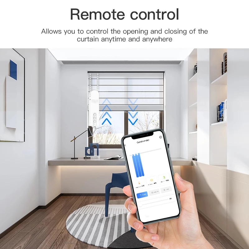 Tirai Pintar Bermotor untuk Zi - Smart Home For Windows ulasan dan harga