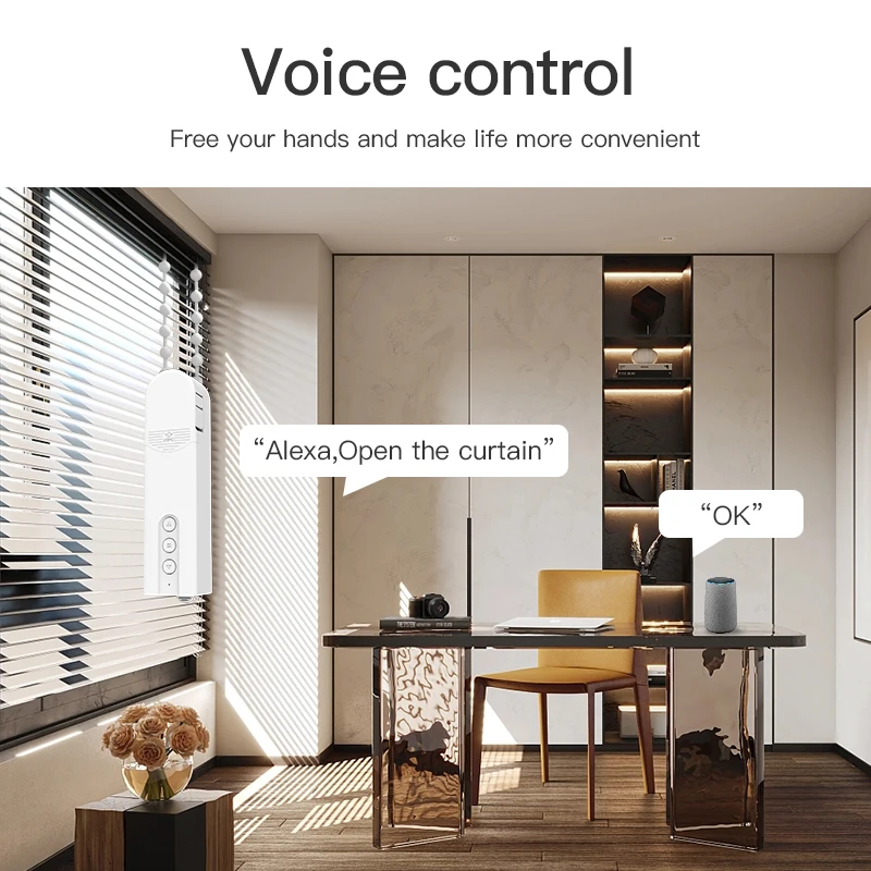 Tirai Pintar Bermotor untuk Zi - Smart Home For Windows ulasan dan harga