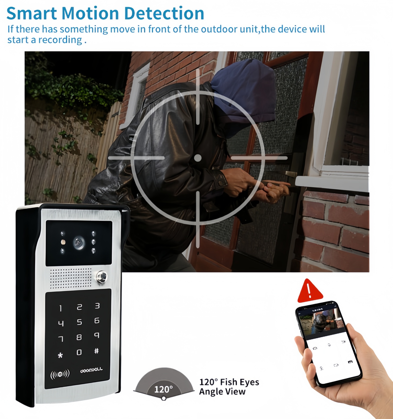 Sistem interkom video WIFI TUY - Smart Home Video ulasan dan harga