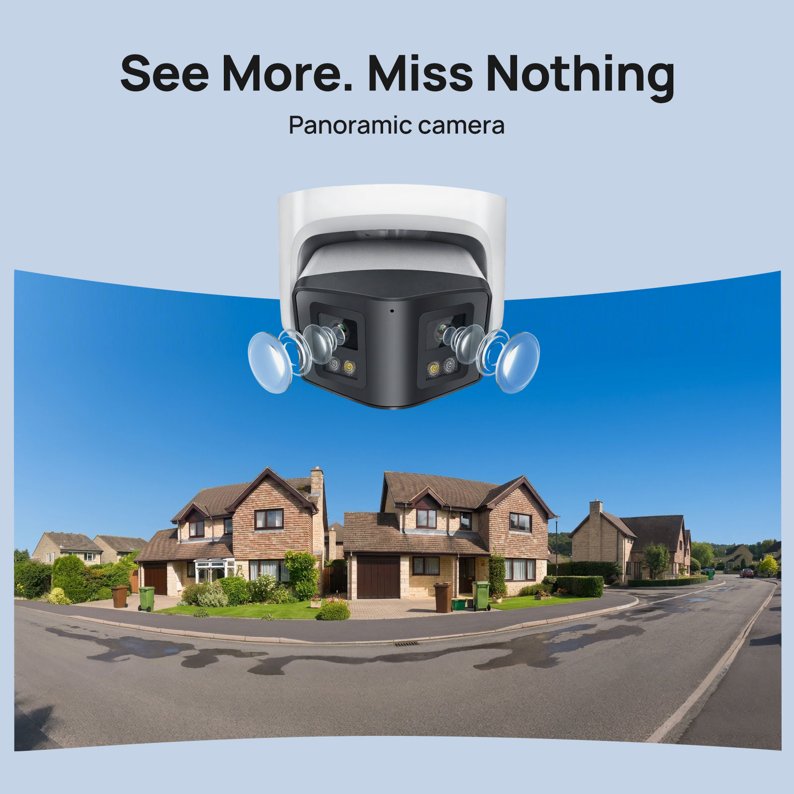 Kamera IP Pintar Panorama 4/8M - Smart Home Nas ulasan dan harga