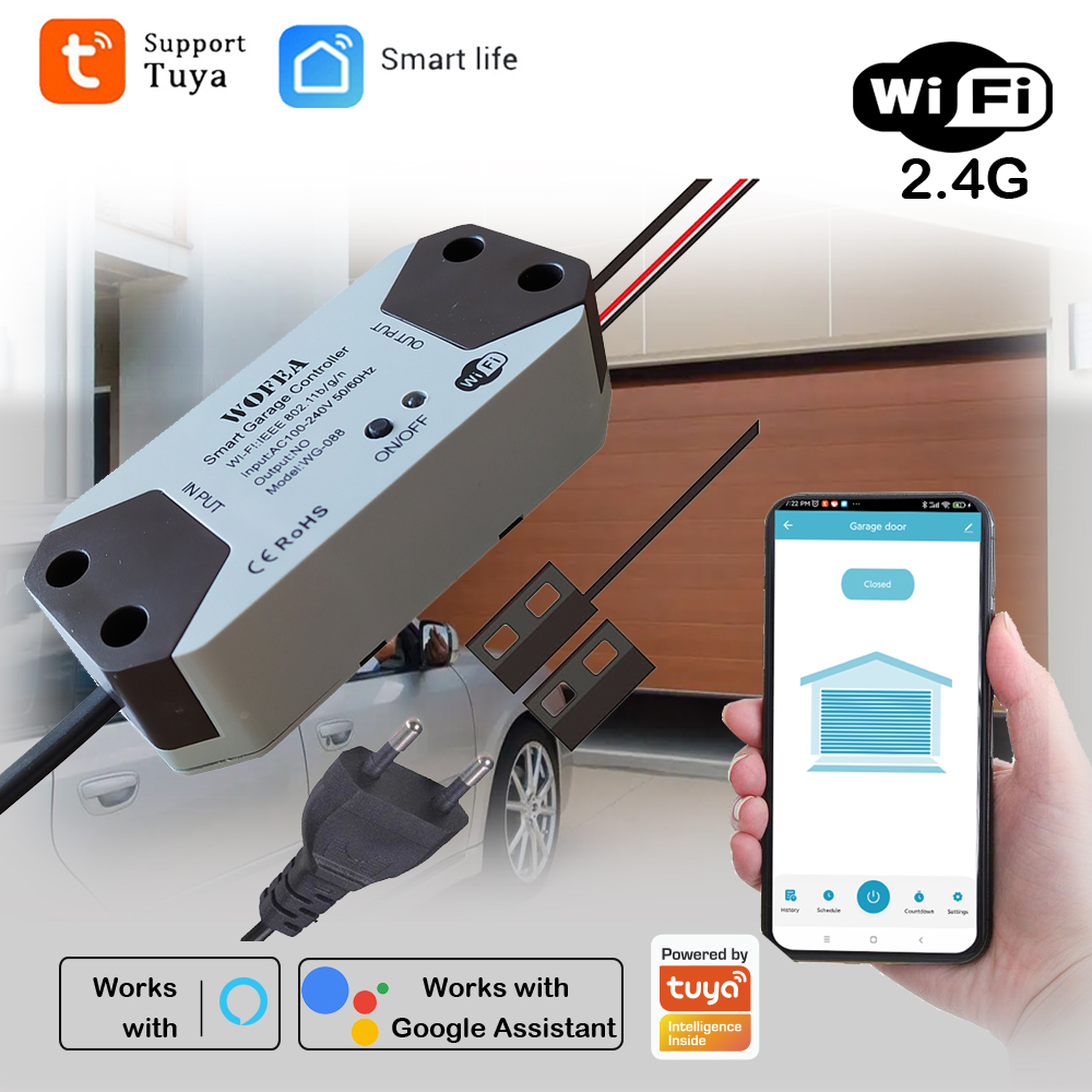 Pengontrol pembuka pintu garas - Smart Garage Door Opener ulasan dan harga