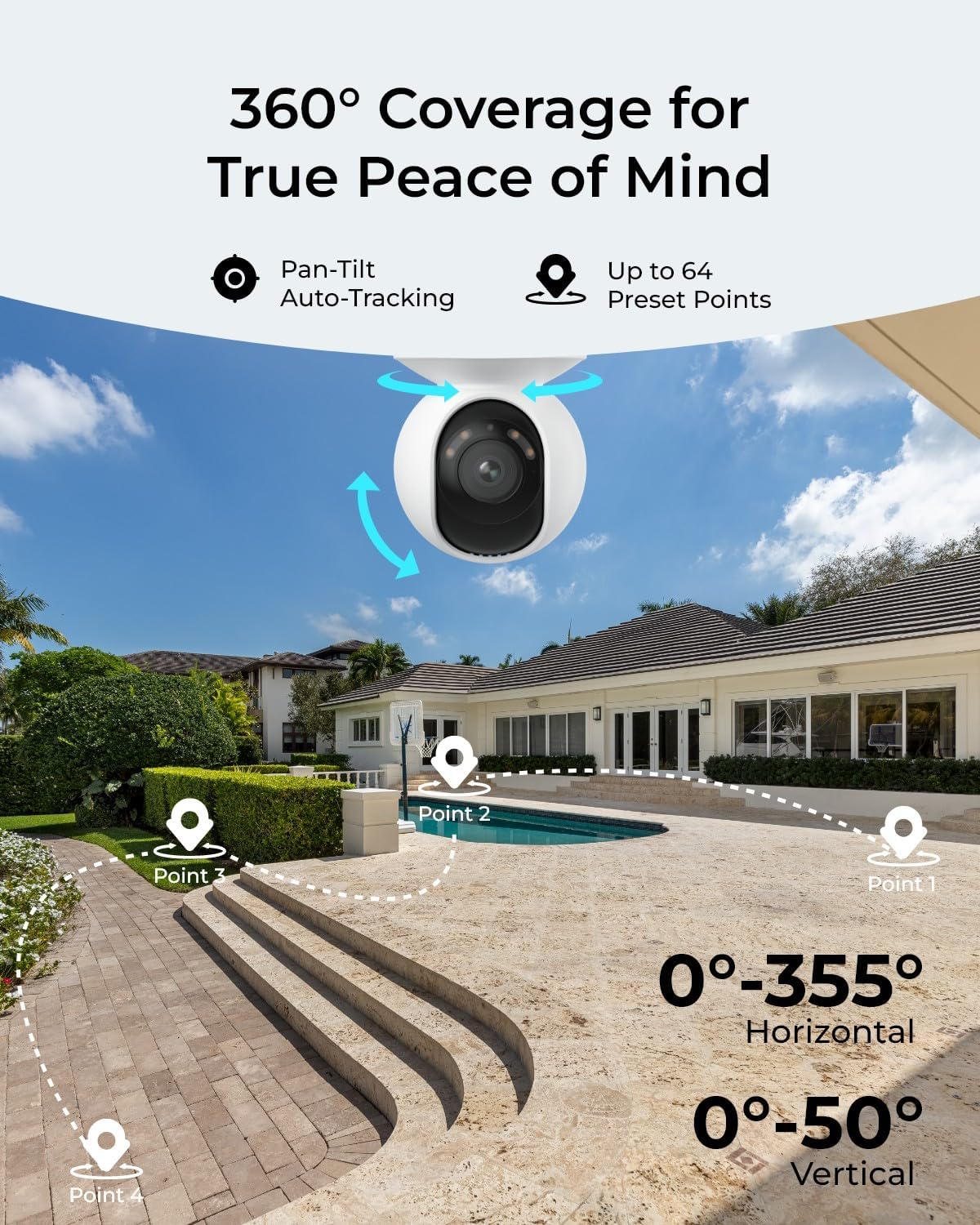 Kamera Keamanan Rumah Luar Rua - Smart Home Video ulasan dan harga