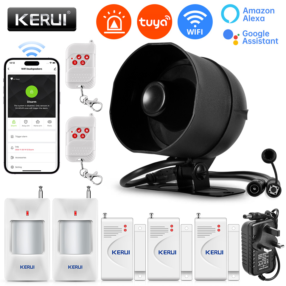 KERUI 120db Sistem Alarm Siren - Home Automation Kit ulasan dan harga