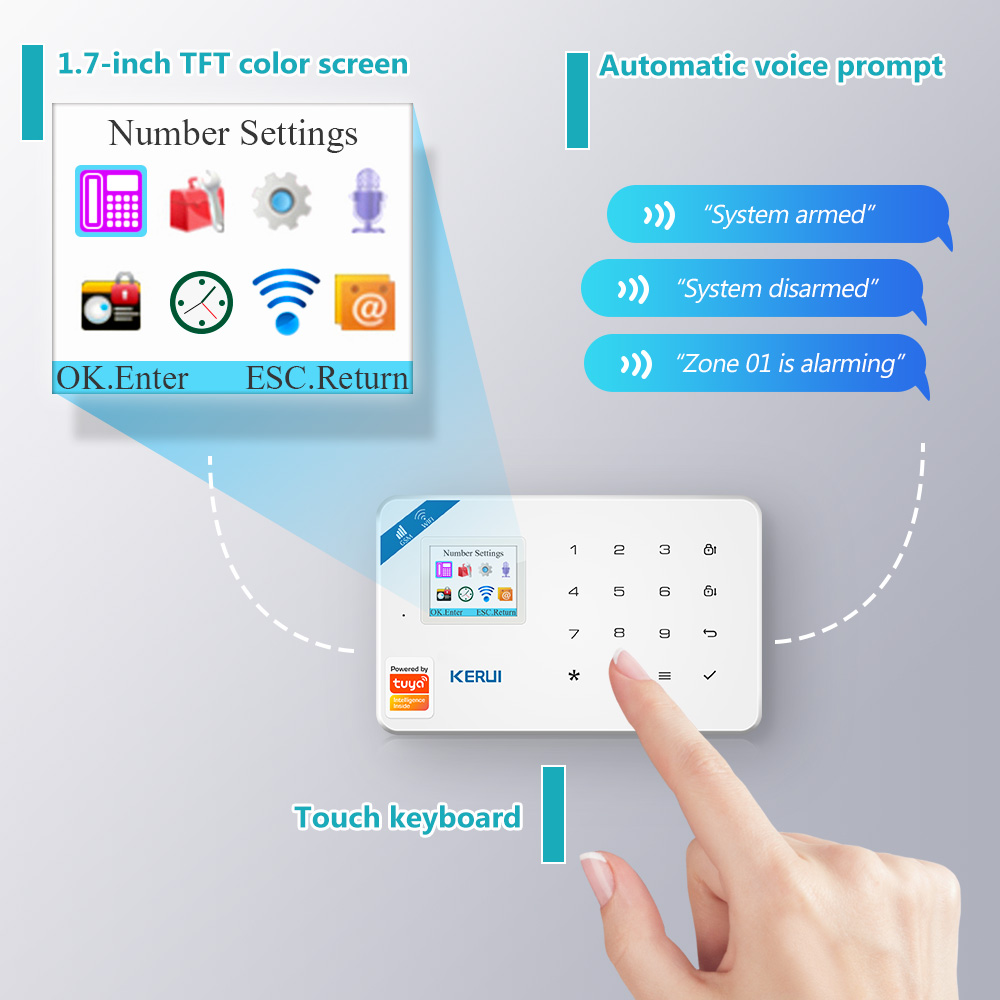 KERUI W181 detektor gerak cerd - Smart Home Automation System ulasan dan harga