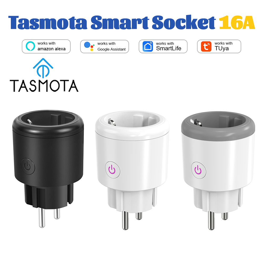 Tasmota EU Smart Plug 16A deng - Smart Wall Socket ulasan dan harga