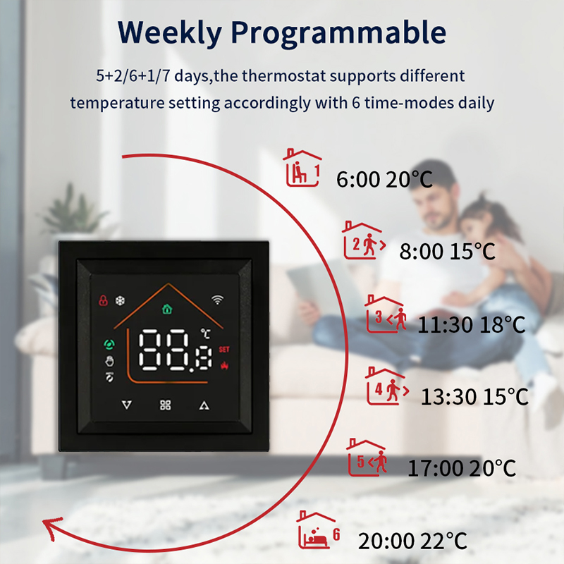 Thermostat WiFi Pintar Berfung - Smart Home Automation System ulasan dan harga