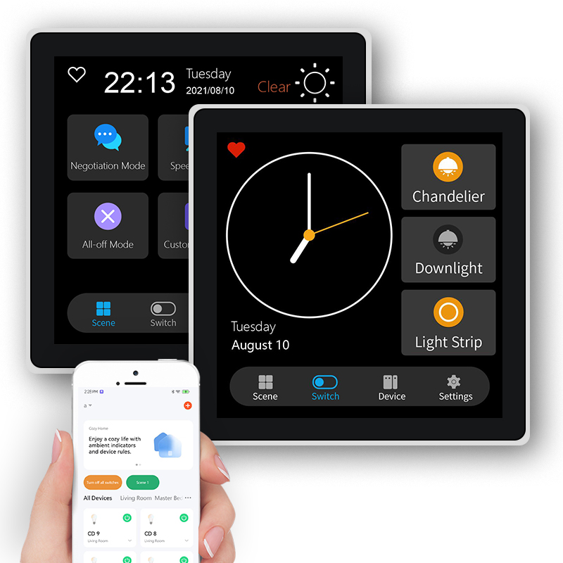 FUERS Layar Sentuh 4 Inci Sake - Smart Wall Socket ulasan dan harga