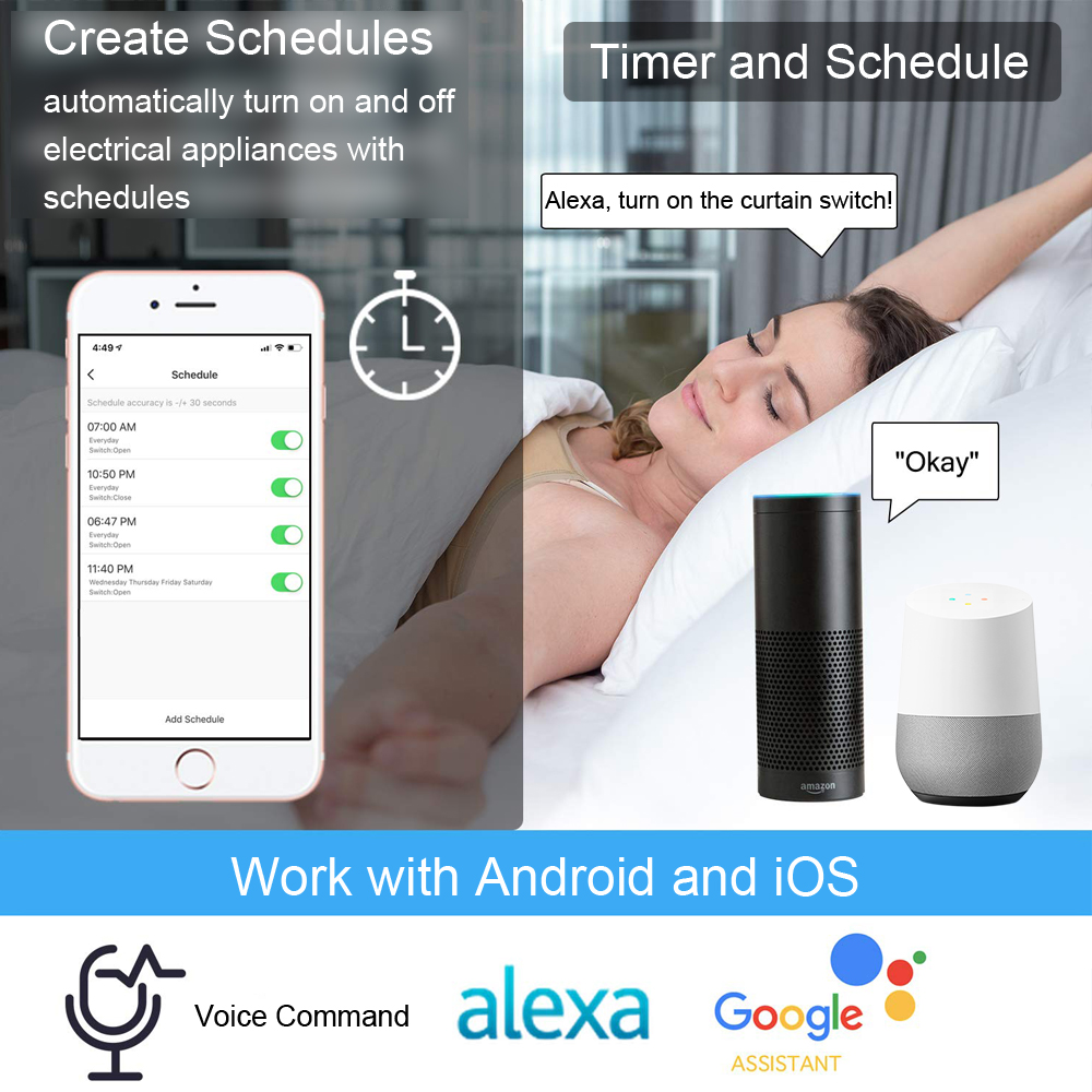 Tuya Kehidupan Pintar Tirai Wi - Home Automation Kit ulasan dan harga