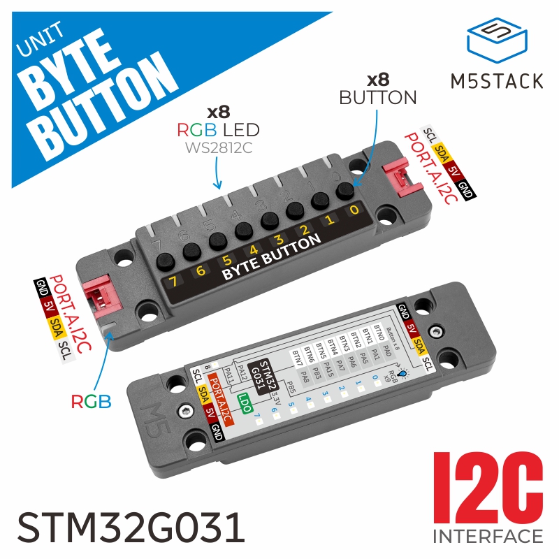 Unit Resmi M5Stack ByteButton, - Smart Home Sistem ulasan dan harga