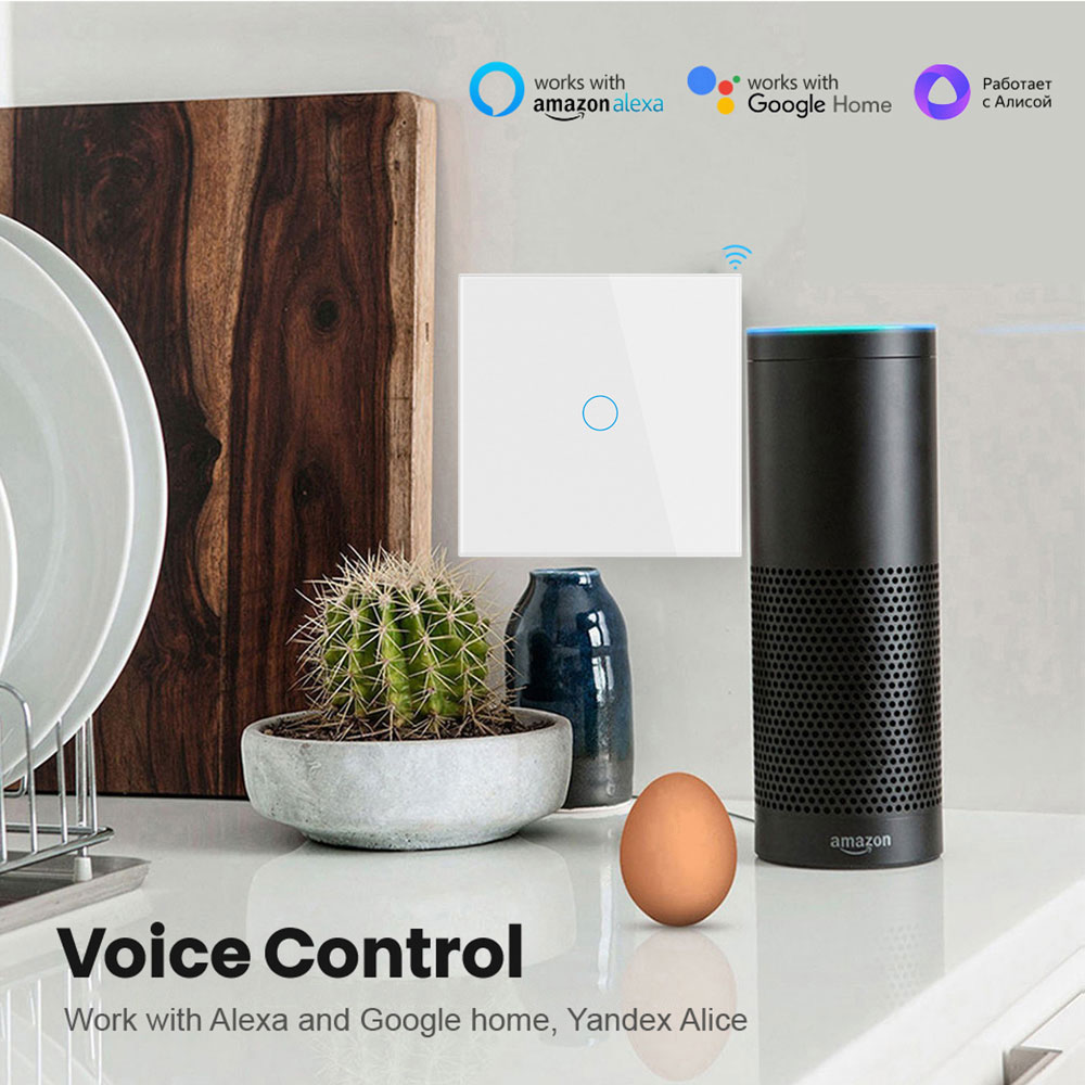 Tuya EU WiFi + RF433 Sakelar R - Smart Home Google Assistant ulasan dan harga