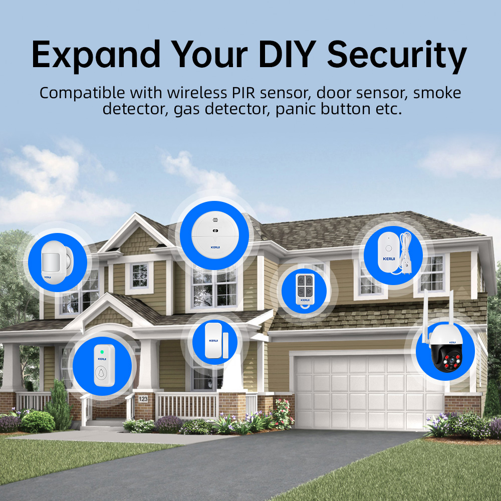 KERUI Tuya Kit Alarm Rumah Nir - Home Automation Kit ulasan dan harga