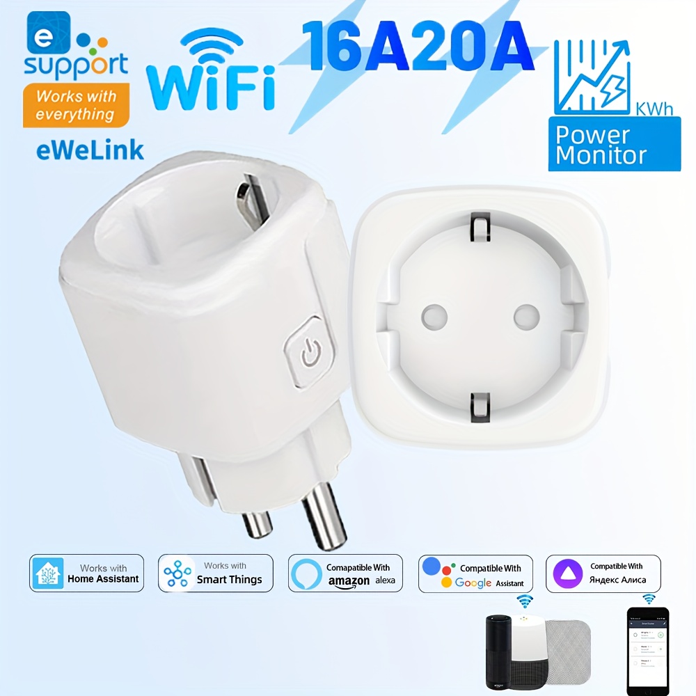 EWeLink Smart WiFi Socket EU R - Smart Wall Socket ulasan dan harga