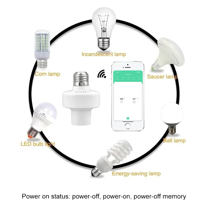 Tuya Smart E27 Soket Sakelar K - Smart Home Google Assistant ulasan dan harga