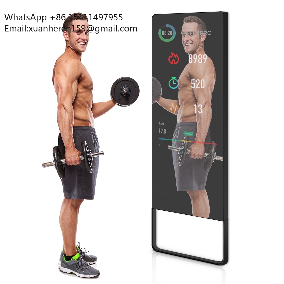 Cermin Pelatih Pribadi Layar S - Smart Home Gym Mirror ulasan dan harga