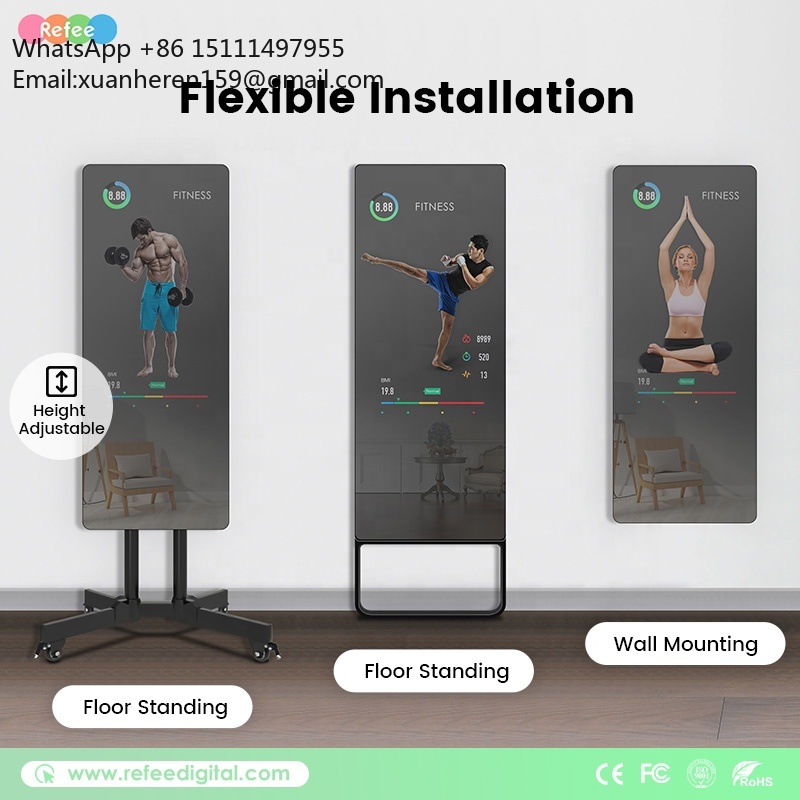 Cermin Pelatih Pribadi Layar S - Smart Home Gym Mirror ulasan dan harga