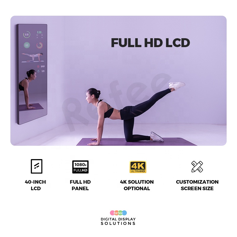 Cermin Digital Pintar untuk Ru - Smart Home Gym Mirror ulasan dan harga